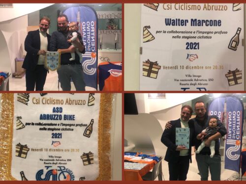 Il Team Abruzzo Bike e Marcone premiati dal CSI