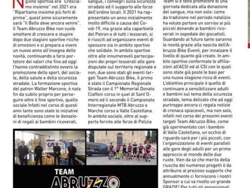Team Abruzzo Bike tra novità e riconferme.